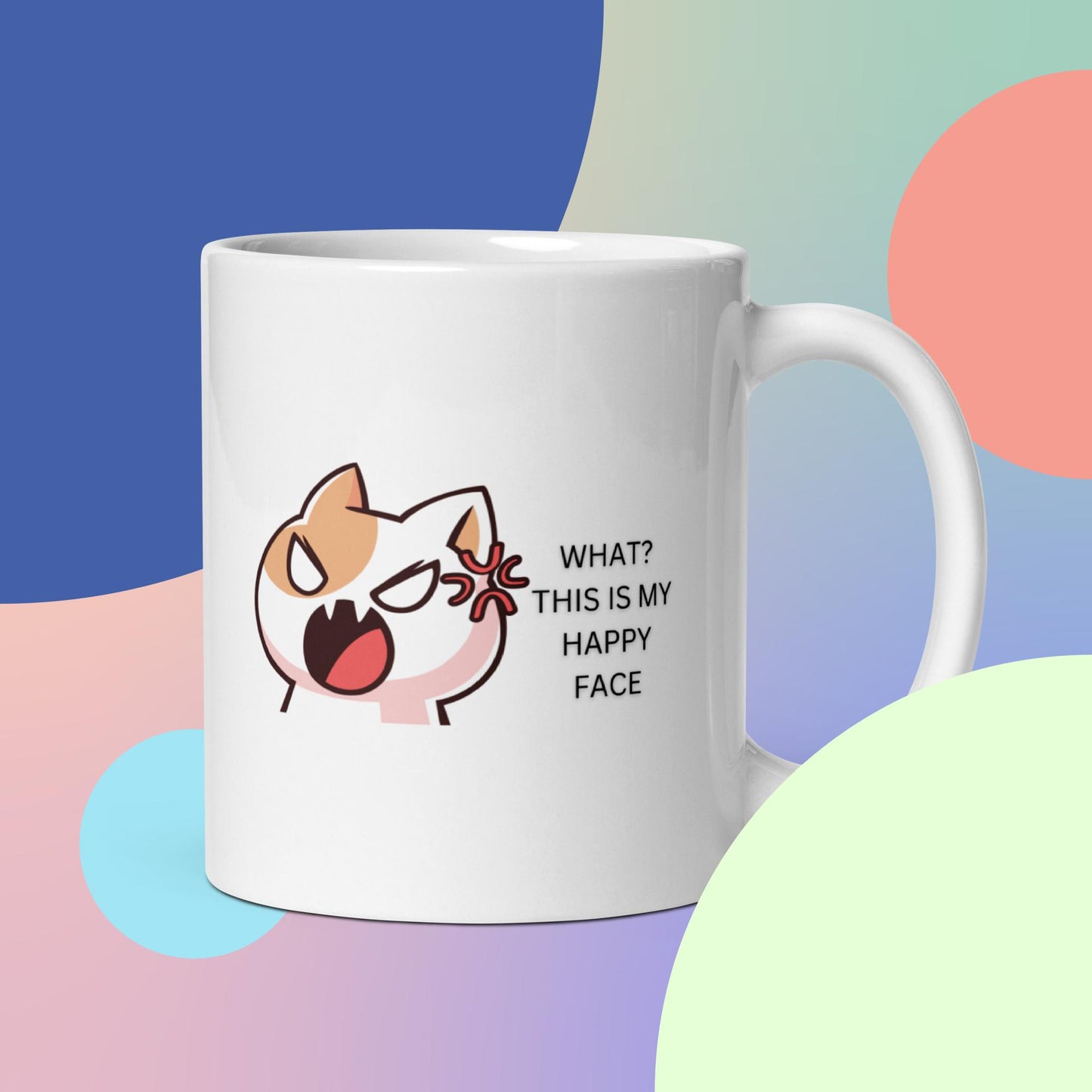 Not so Happy Cat Coffee Mug