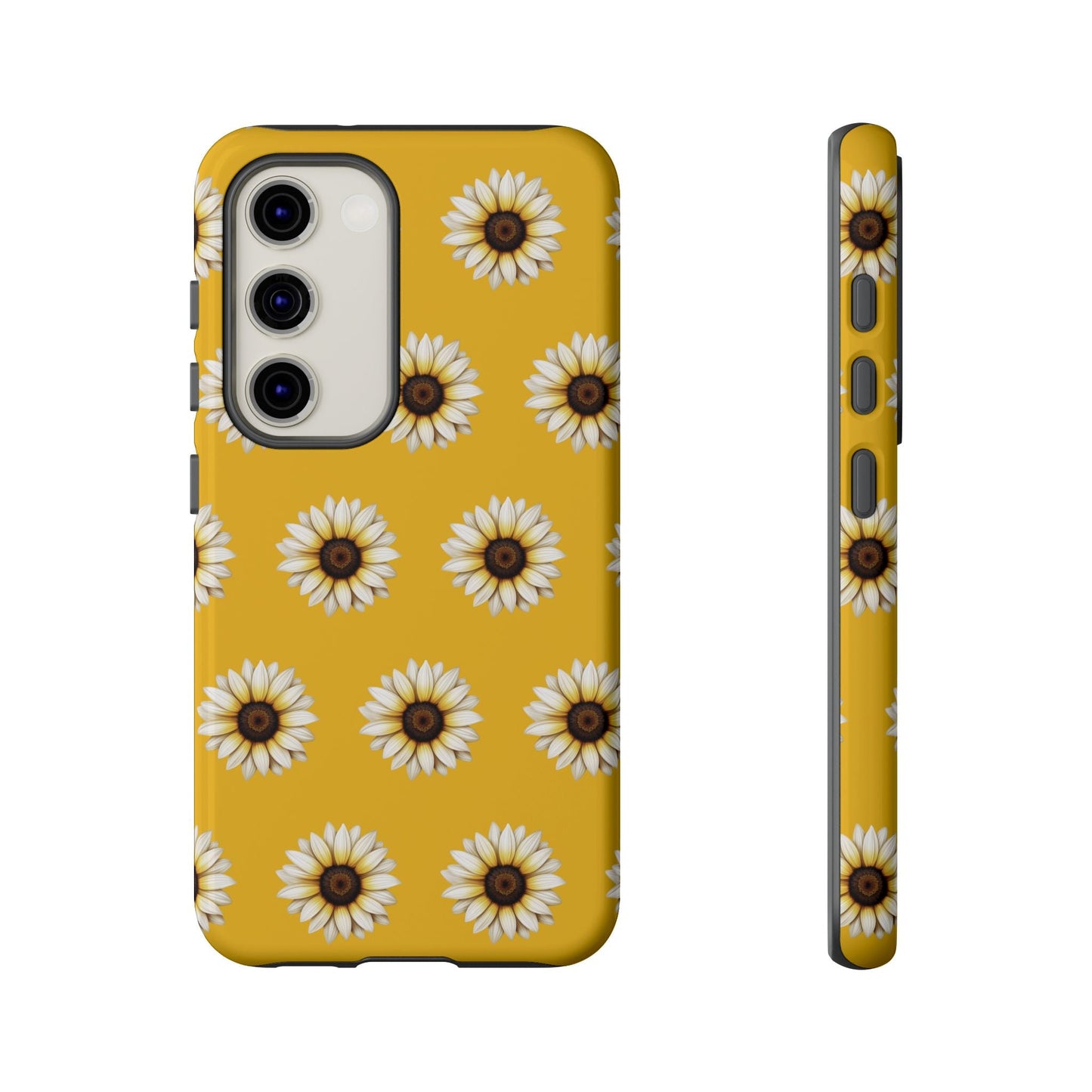 White Sunflower Yellow Tough Cell Phone Case - Ruppy's Creations