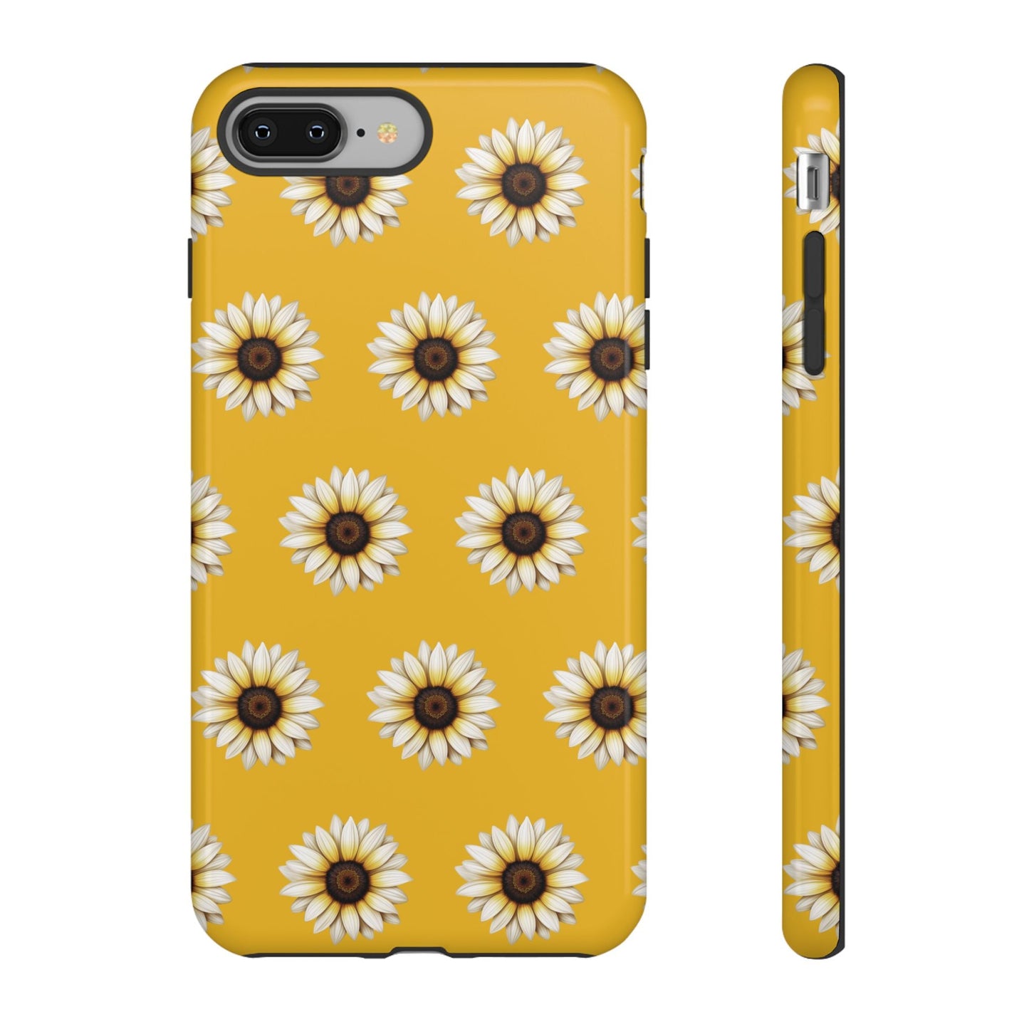 White Sunflower Yellow Tough Cell Phone Case - Ruppy's Creations