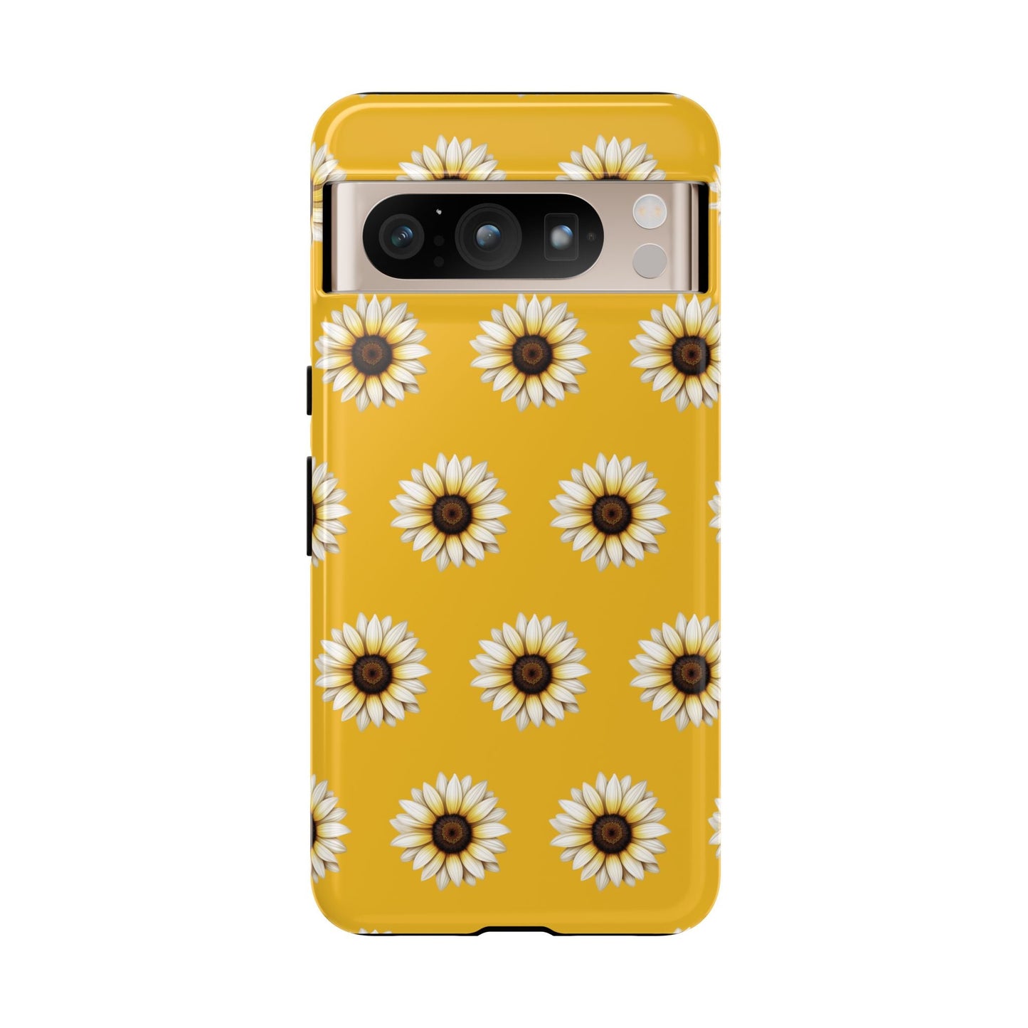 White Sunflower Yellow Tough Cell Phone Case - Ruppy's Creations