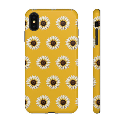 White Sunflower Yellow Tough Cell Phone Case - Ruppy's Creations