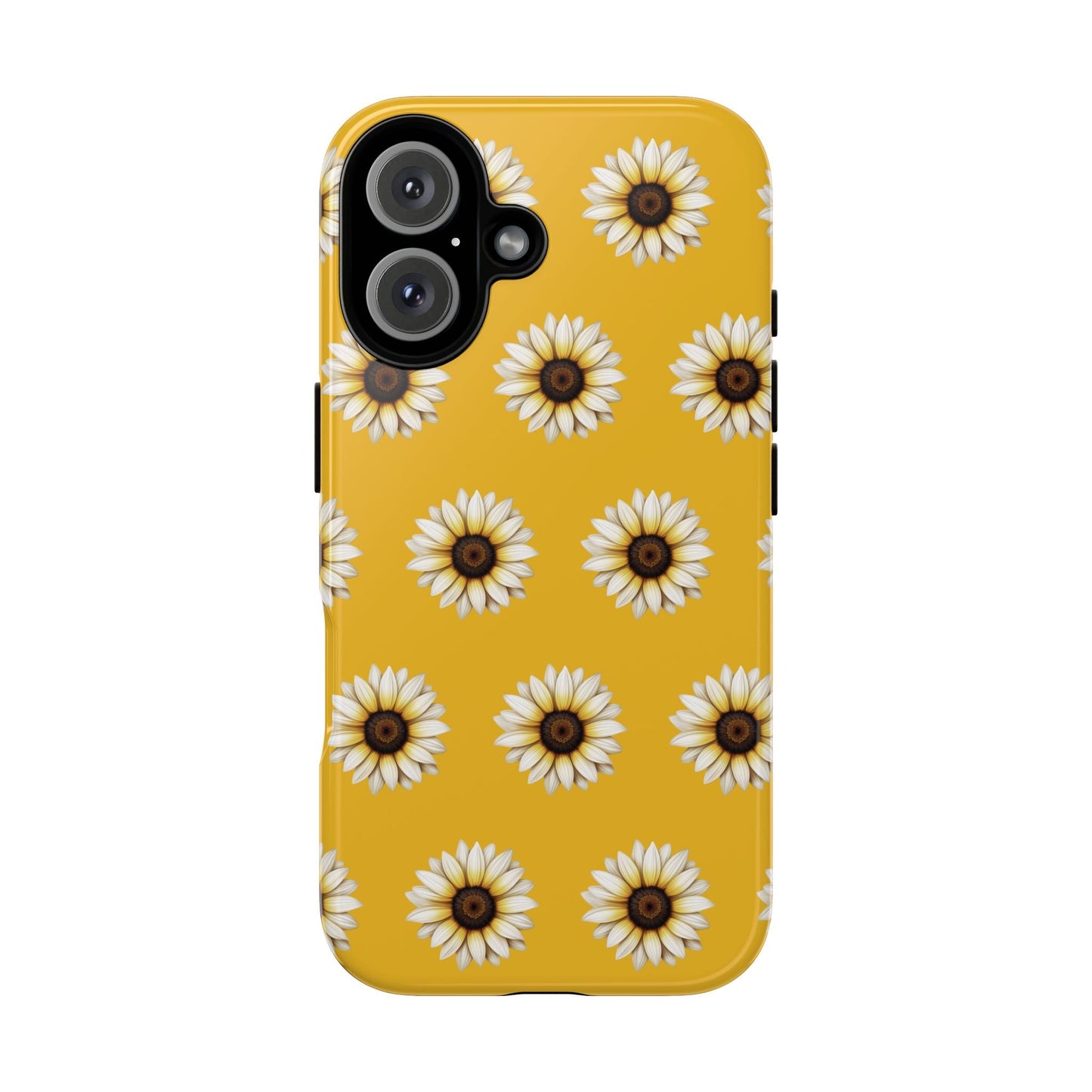 White Sunflower Yellow Tough Cell Phone Case - Ruppy's Creations