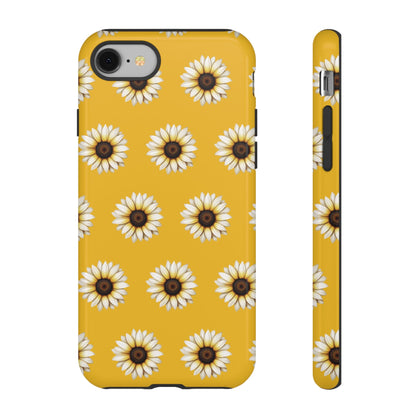 White Sunflower Yellow Tough Cell Phone Case - Ruppy's Creations