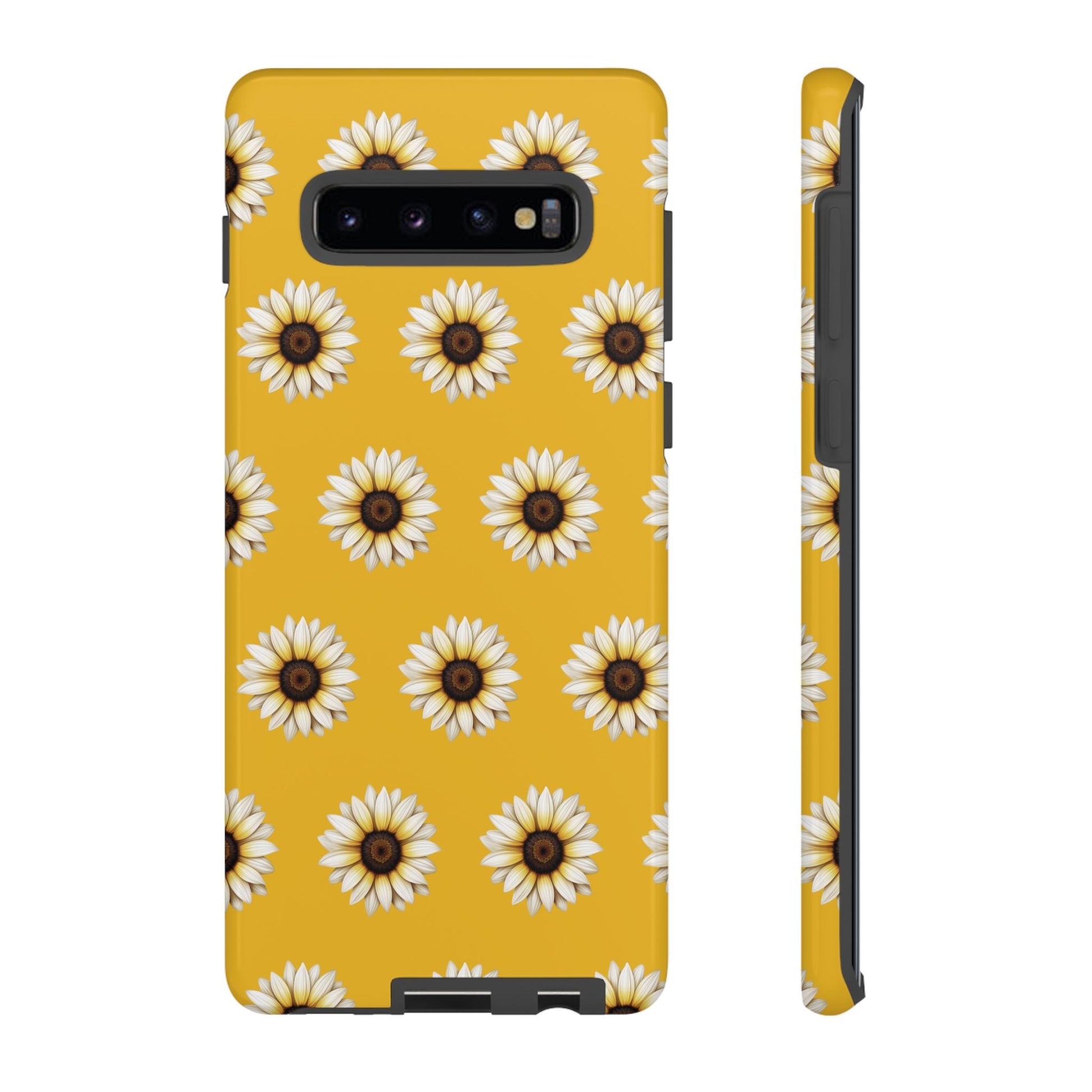 White Sunflower Yellow Tough Cell Phone Case - Ruppy's Creations