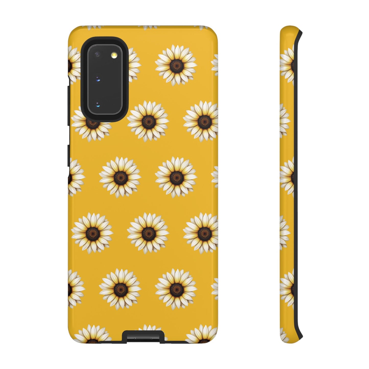 White Sunflower Yellow Tough Cell Phone Case - Ruppy's Creations