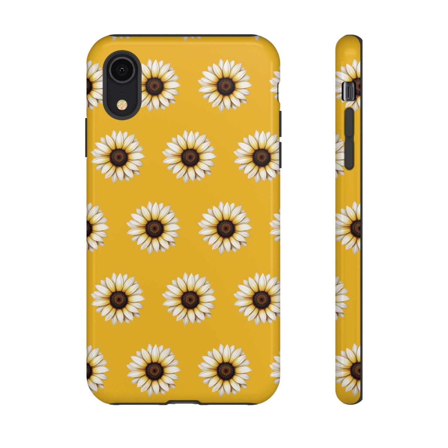 White Sunflower Yellow Tough Cell Phone Case - Ruppy's Creations