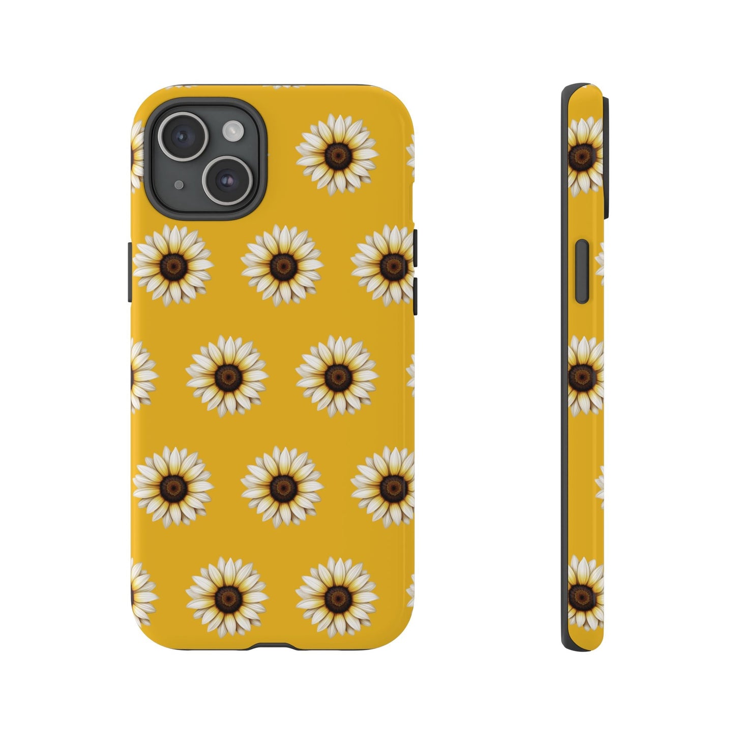 White Sunflower Yellow Tough Cell Phone Case - Ruppy's Creations