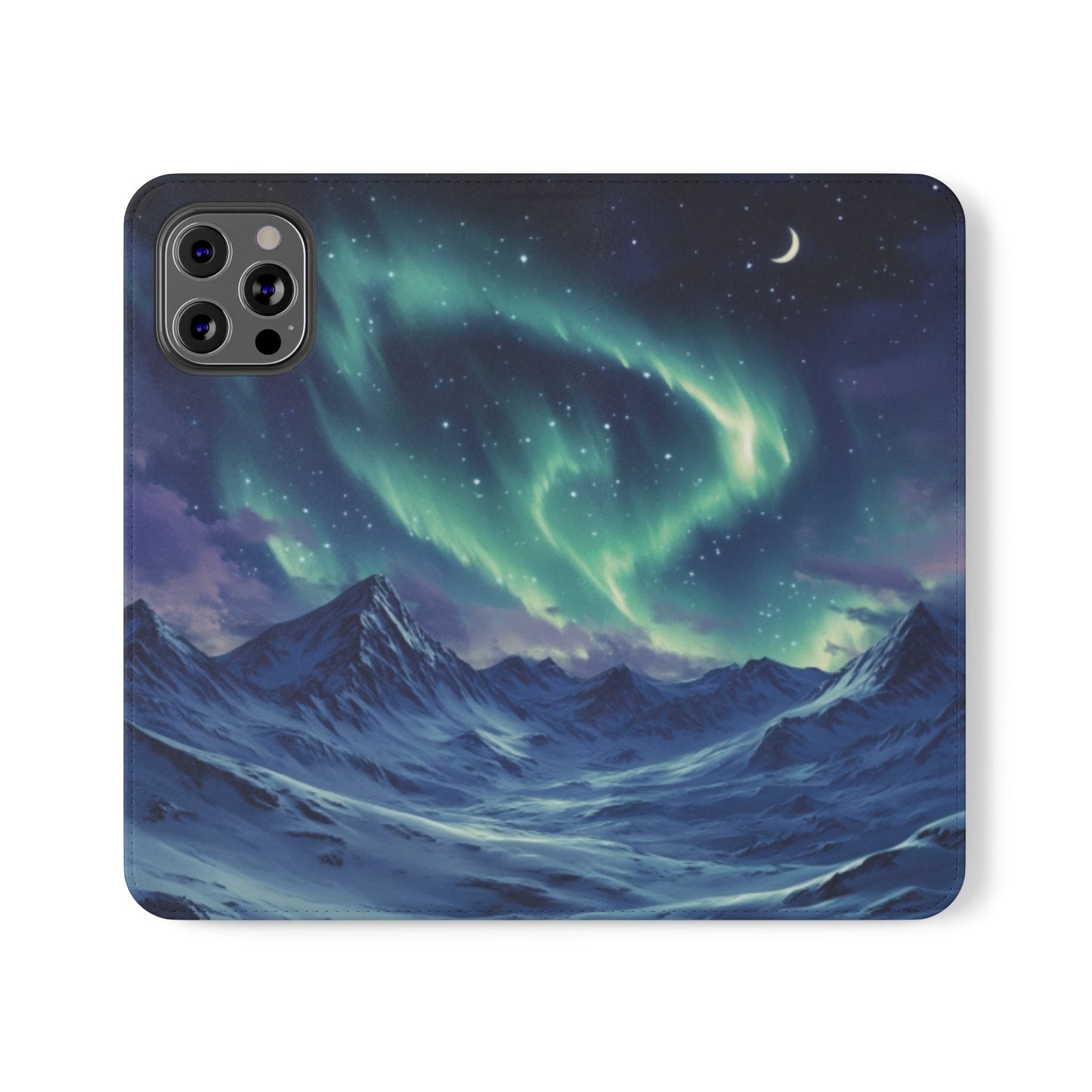 Winter Aurora Folio Phone Case - Ruppy's Creations