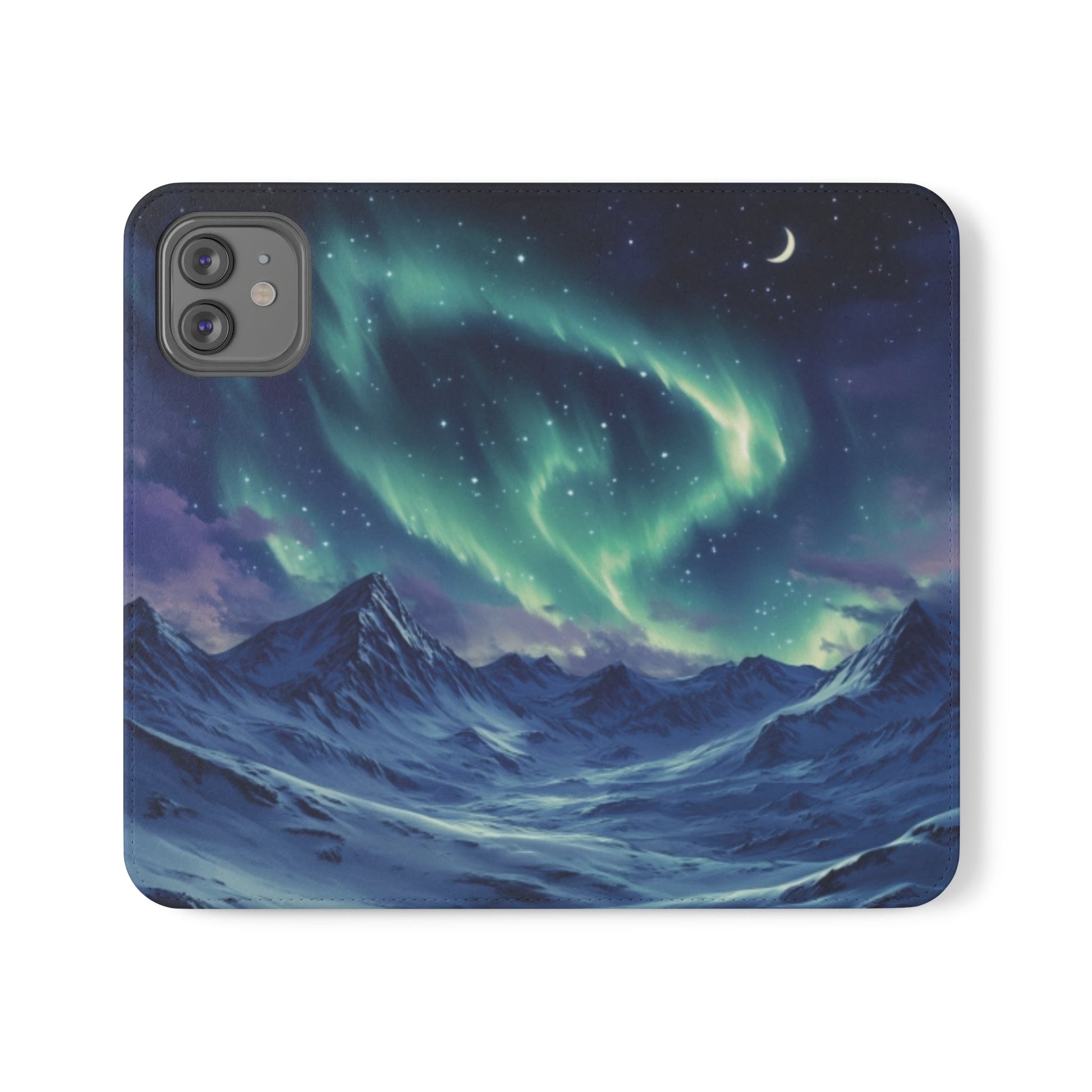 Winter Aurora Folio Phone Case - Ruppy's Creations