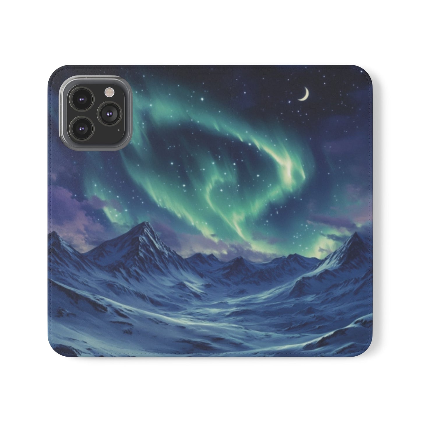 Winter Aurora Folio Phone Case - Ruppy's Creations