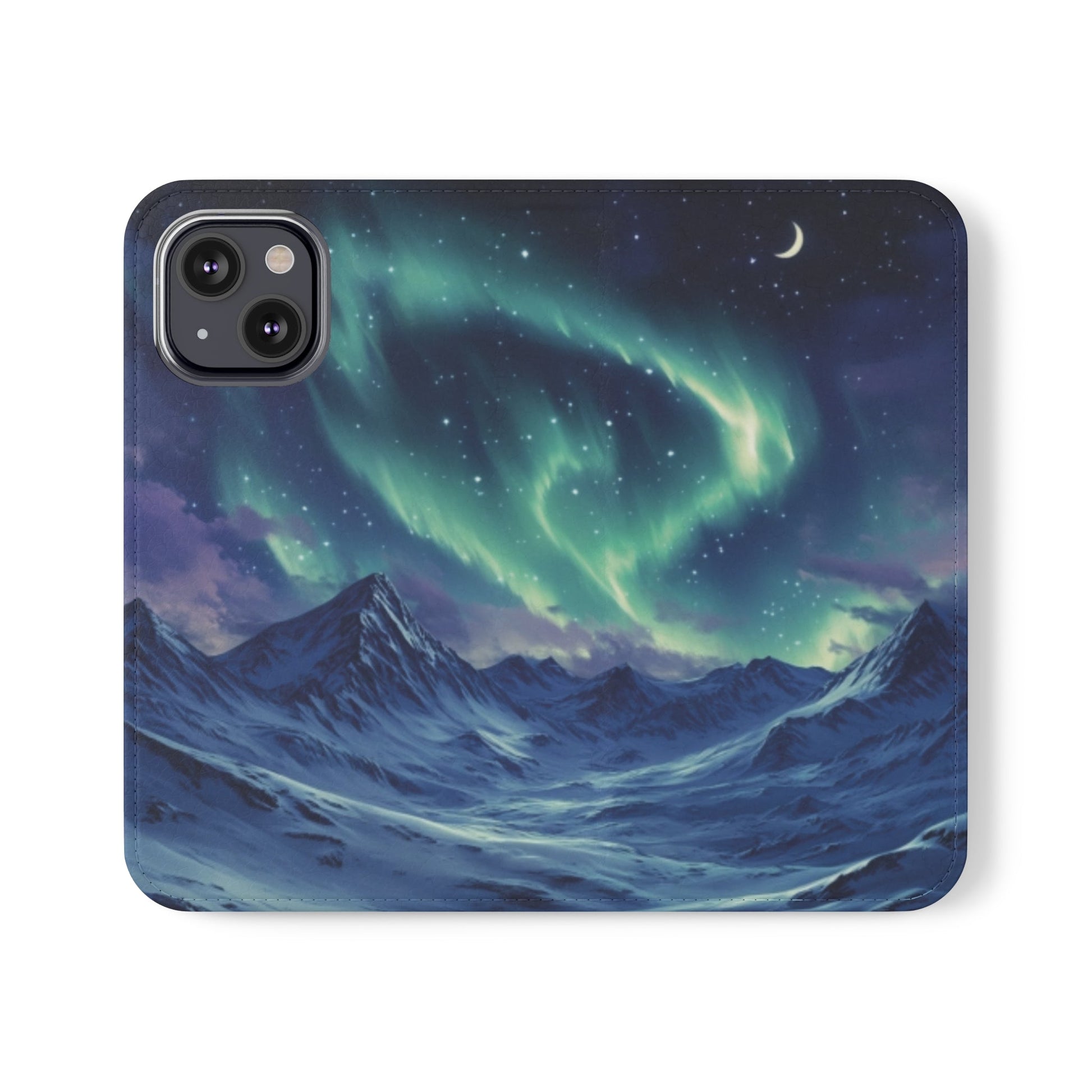 Winter Aurora Folio Phone Case - Ruppy's Creations