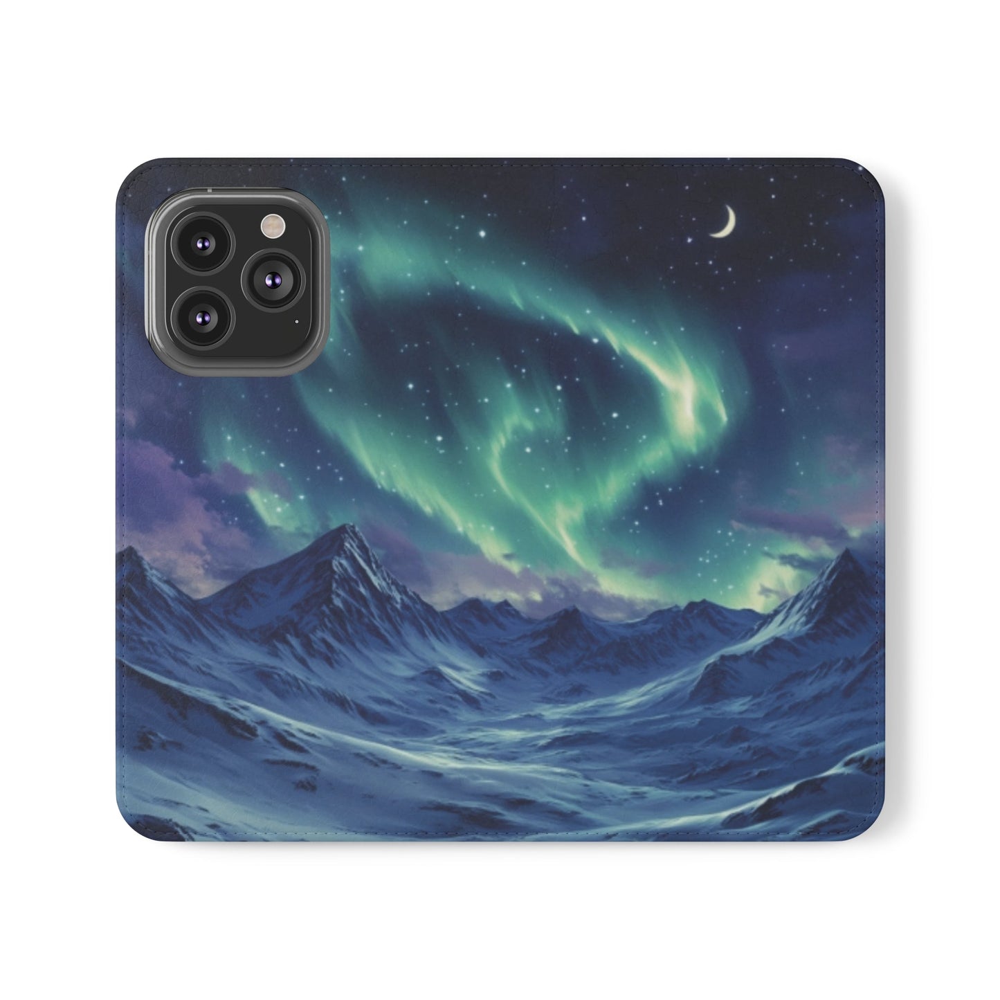 Winter Aurora Folio Phone Case - Ruppy's Creations