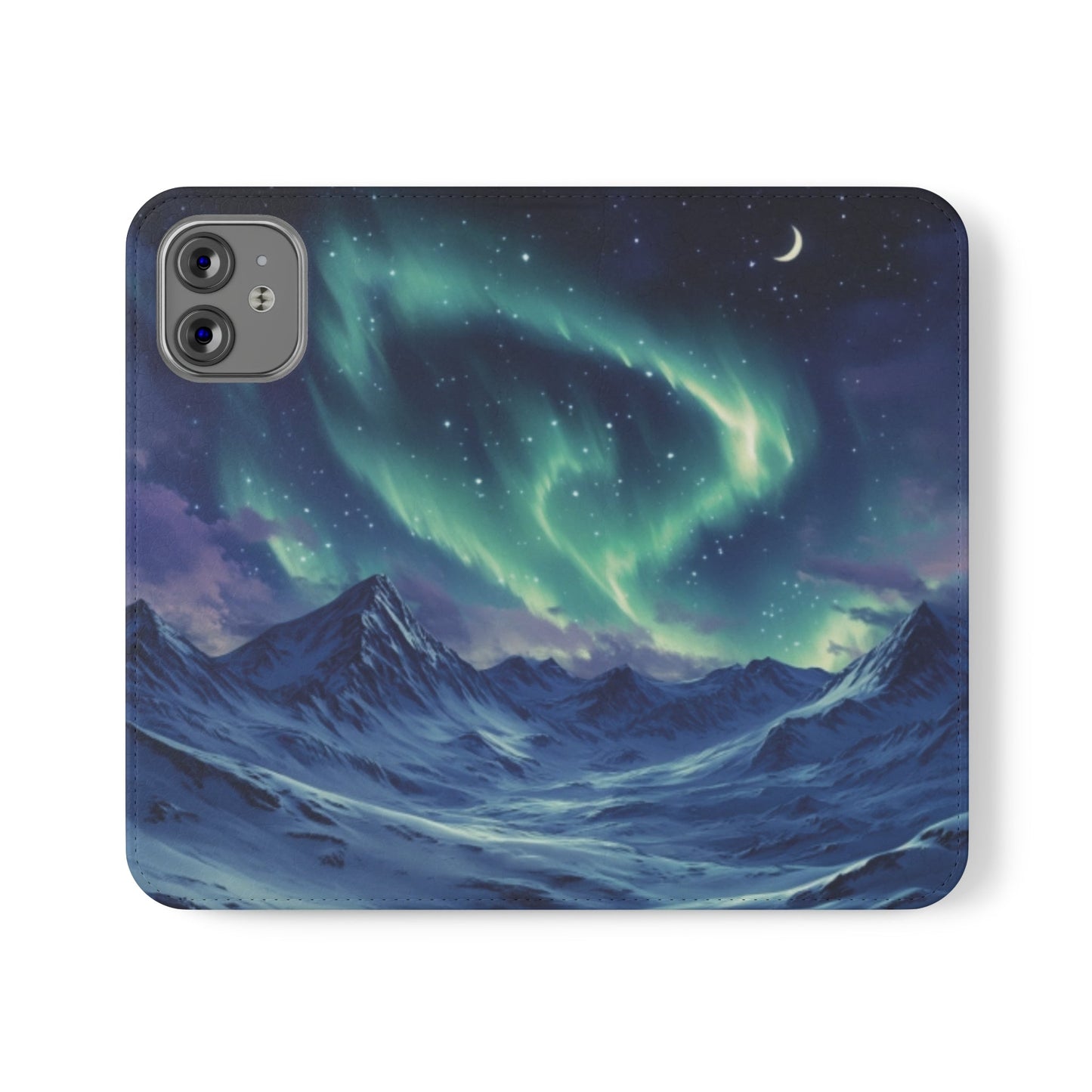 Winter Aurora Folio Phone Case - Ruppy's Creations