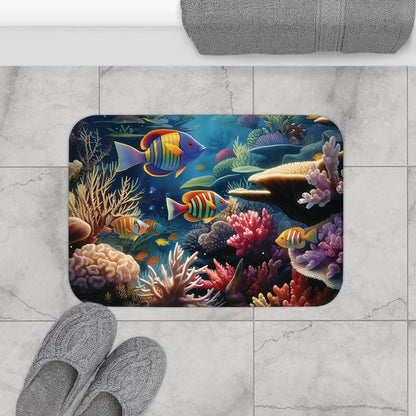 Wonders of the Sea Memory Foam Bath Mat - Ruppy's Creations