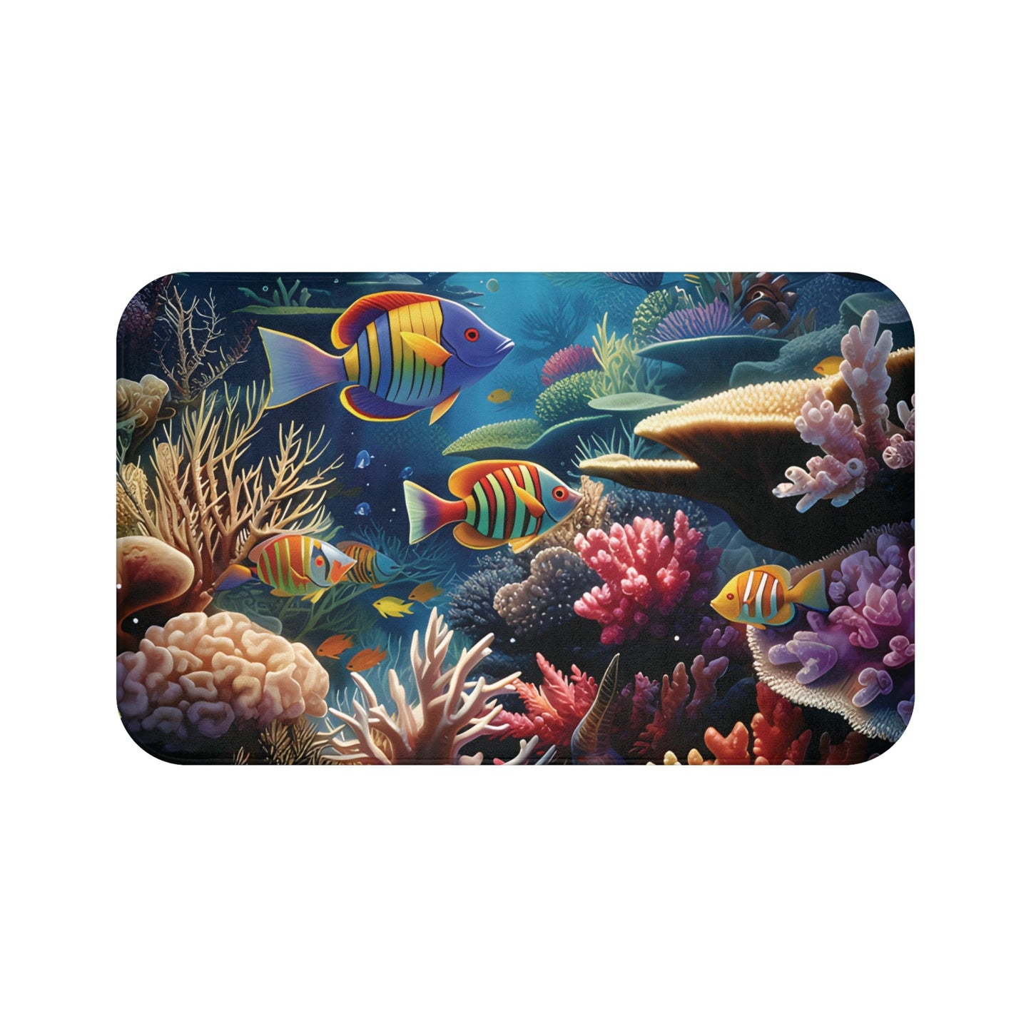 Wonders of the Sea Memory Foam Bath Mat - Ruppy's Creations