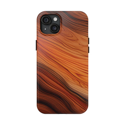 Wood Grain Look Tough Phone Case - Ruppy's Creations