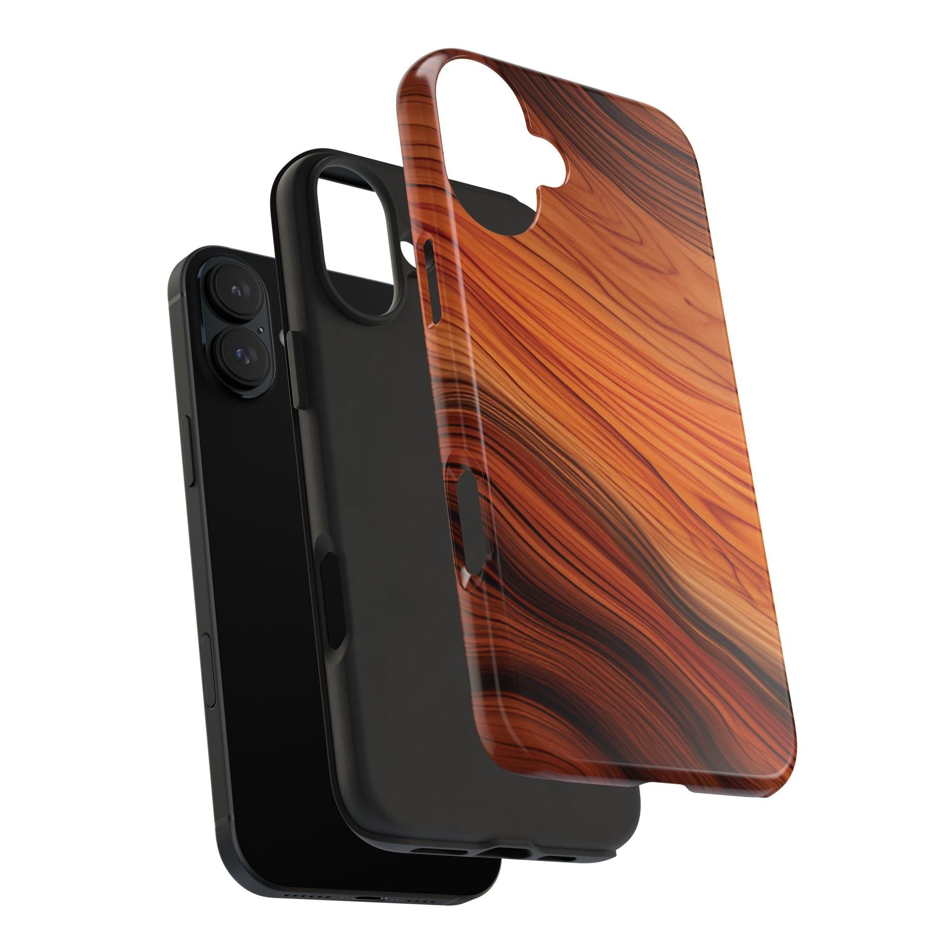 Wood Grain Look Tough Phone Case - Ruppy's Creations