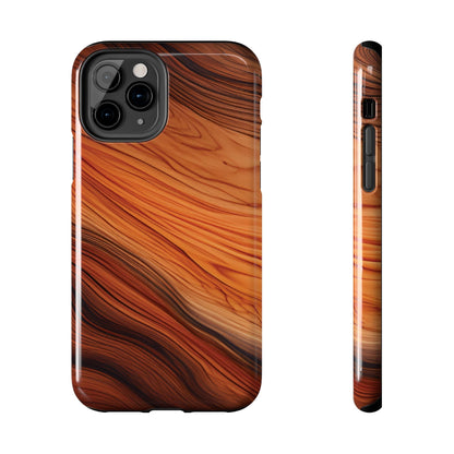 Wood Grain Look Tough Phone Case - Ruppy's Creations