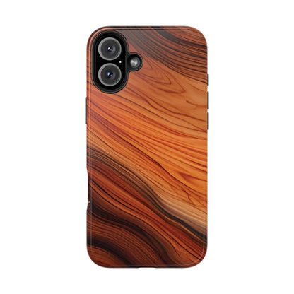 Wood Grain Look Tough Phone Case - Ruppy's Creations