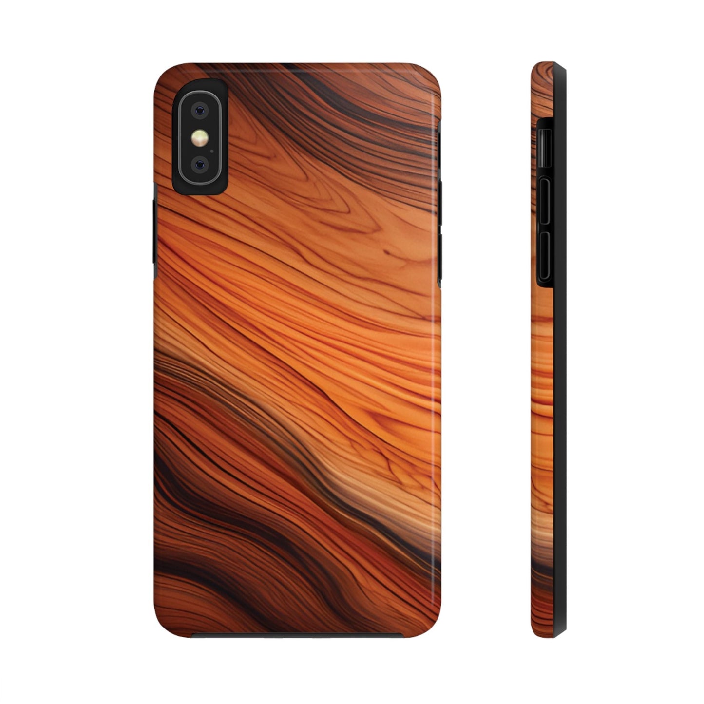 Wood Grain Look Tough Phone Case - Ruppy's Creations