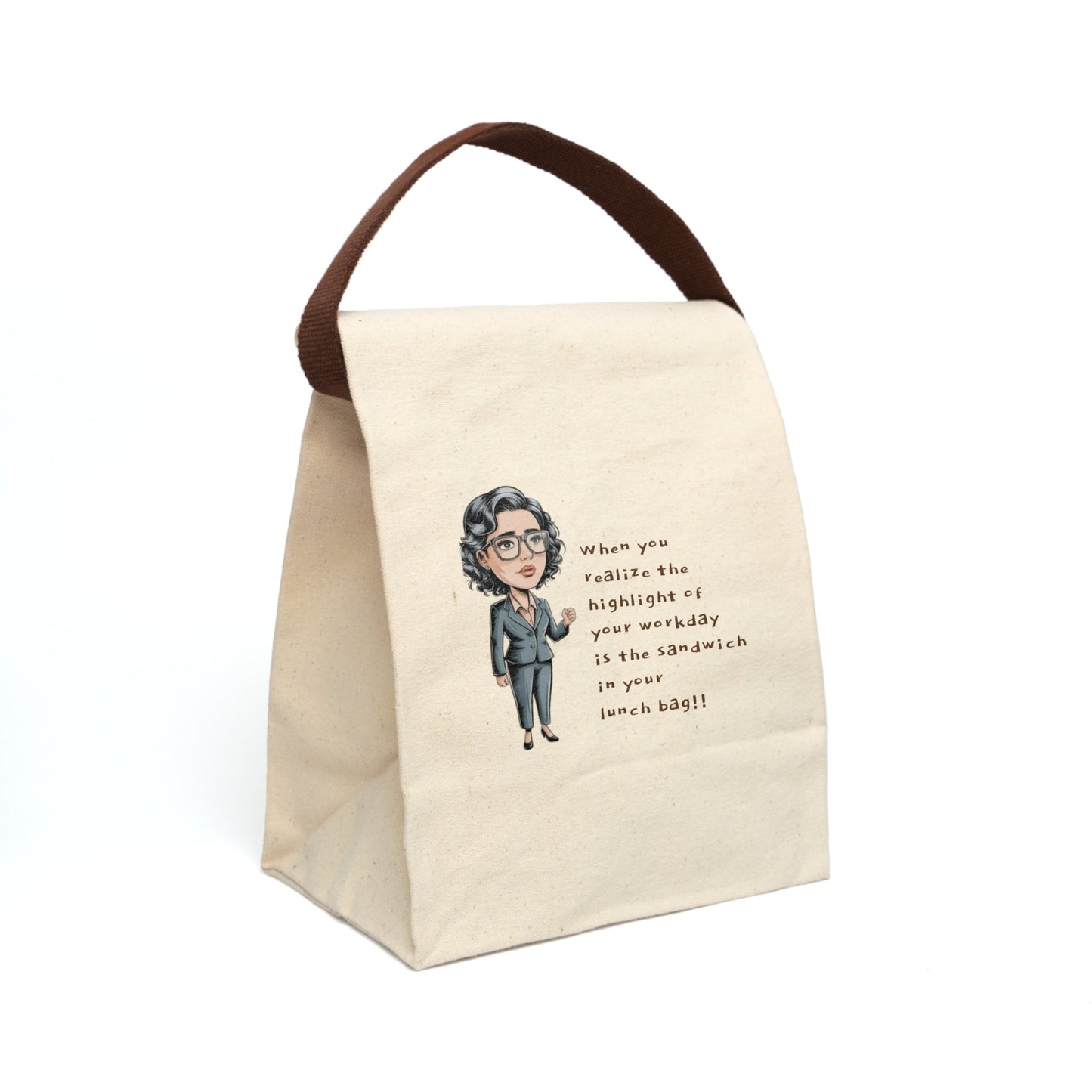 Workday Highlight Canvas Lunch Bag - Ruppy's Creations