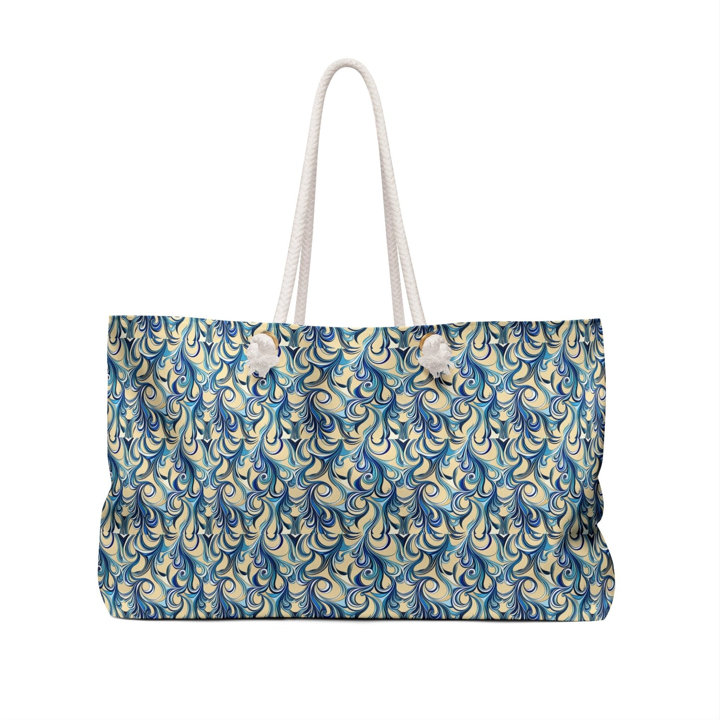 Hues of Blue Vines Weekender Bag - Ruppy's Creations