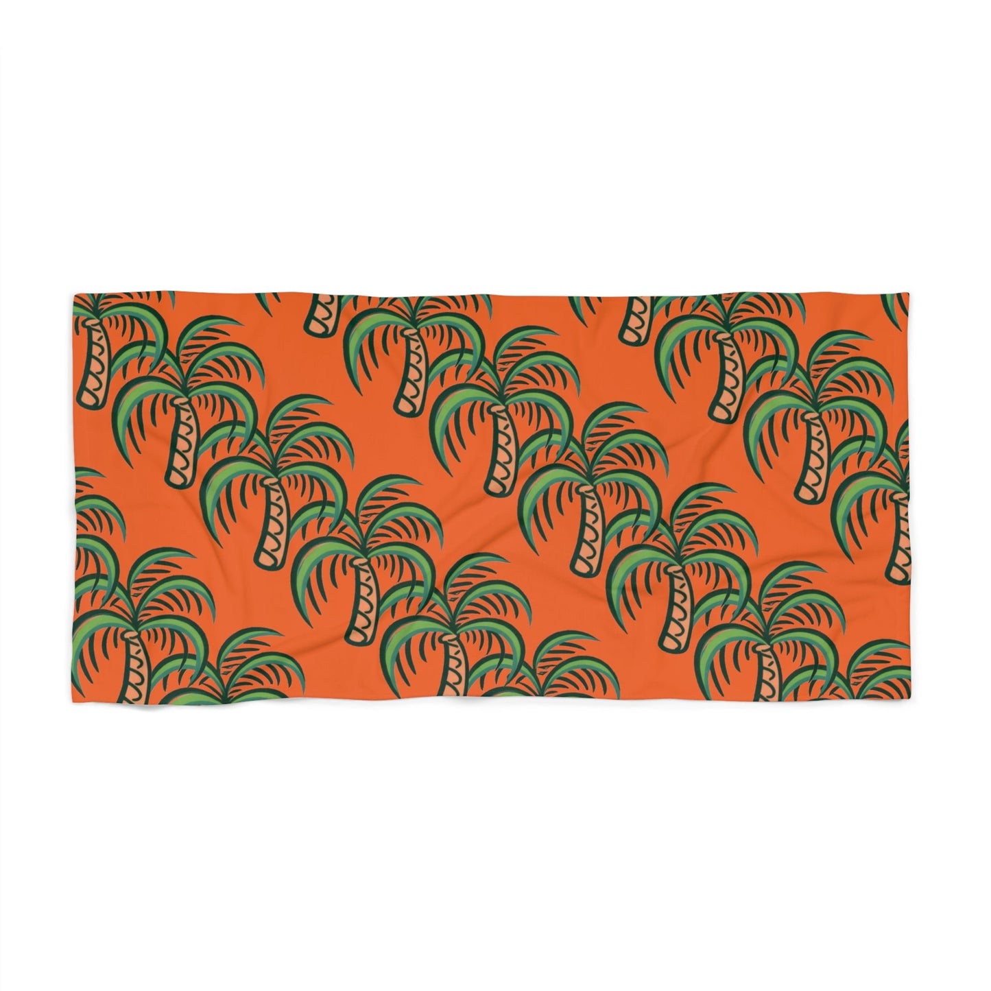 palm tree beach towel