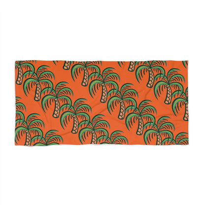 palm tree beach towel