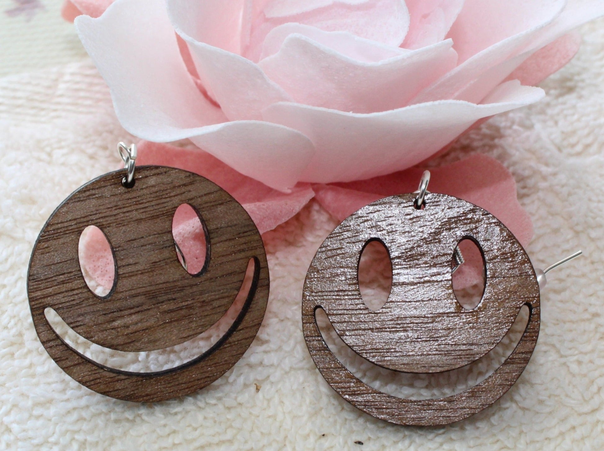 smiley face earrings