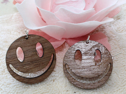 smiley face earrings