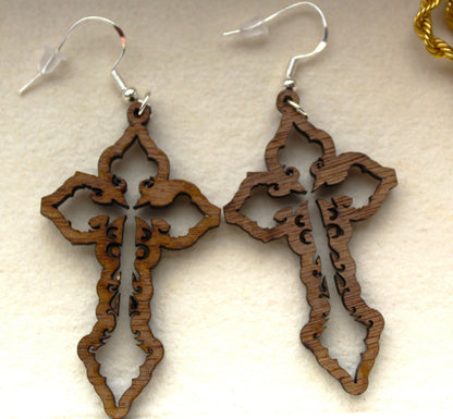 cross earrings