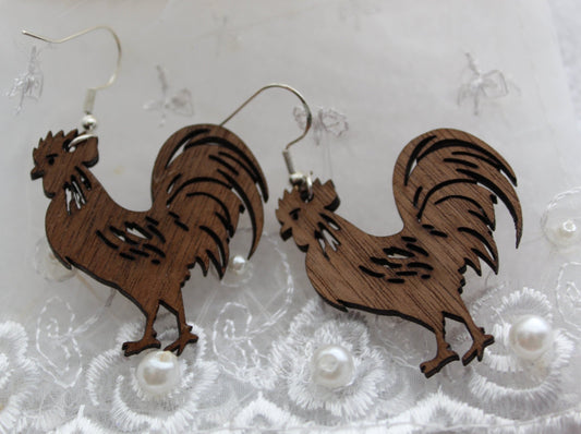 Rooster Earrings