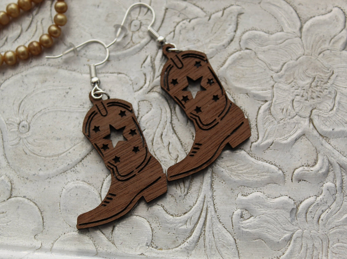 Gift for Cowgirl Cowgirl Boots Earrings