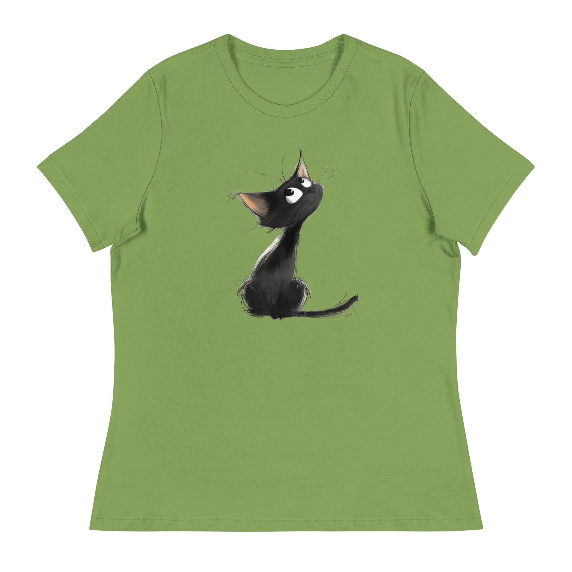 Adoring Cat Women's Relaxed T-Shirt - Ruppy's Creations