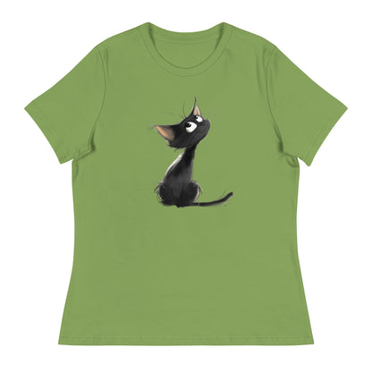 Adoring Cat Women's Relaxed T-Shirt - Ruppy's Creations