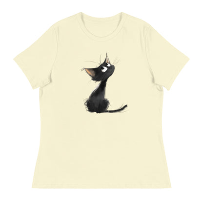 Adoring Cat Women's Relaxed T-Shirt - Ruppy's Creations