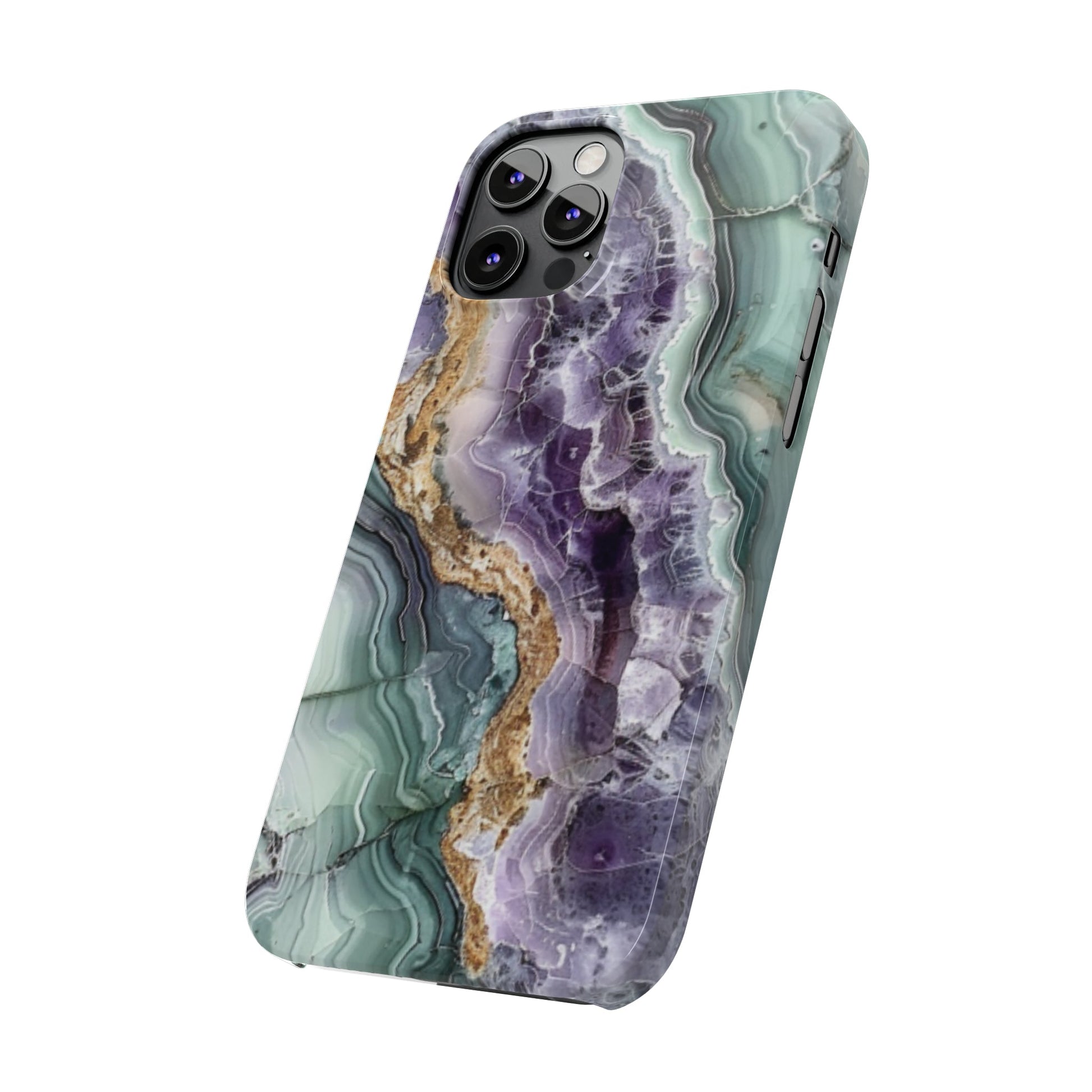 Amethyst & Jade Look Slim iPhone Case - Ruppy's Creations