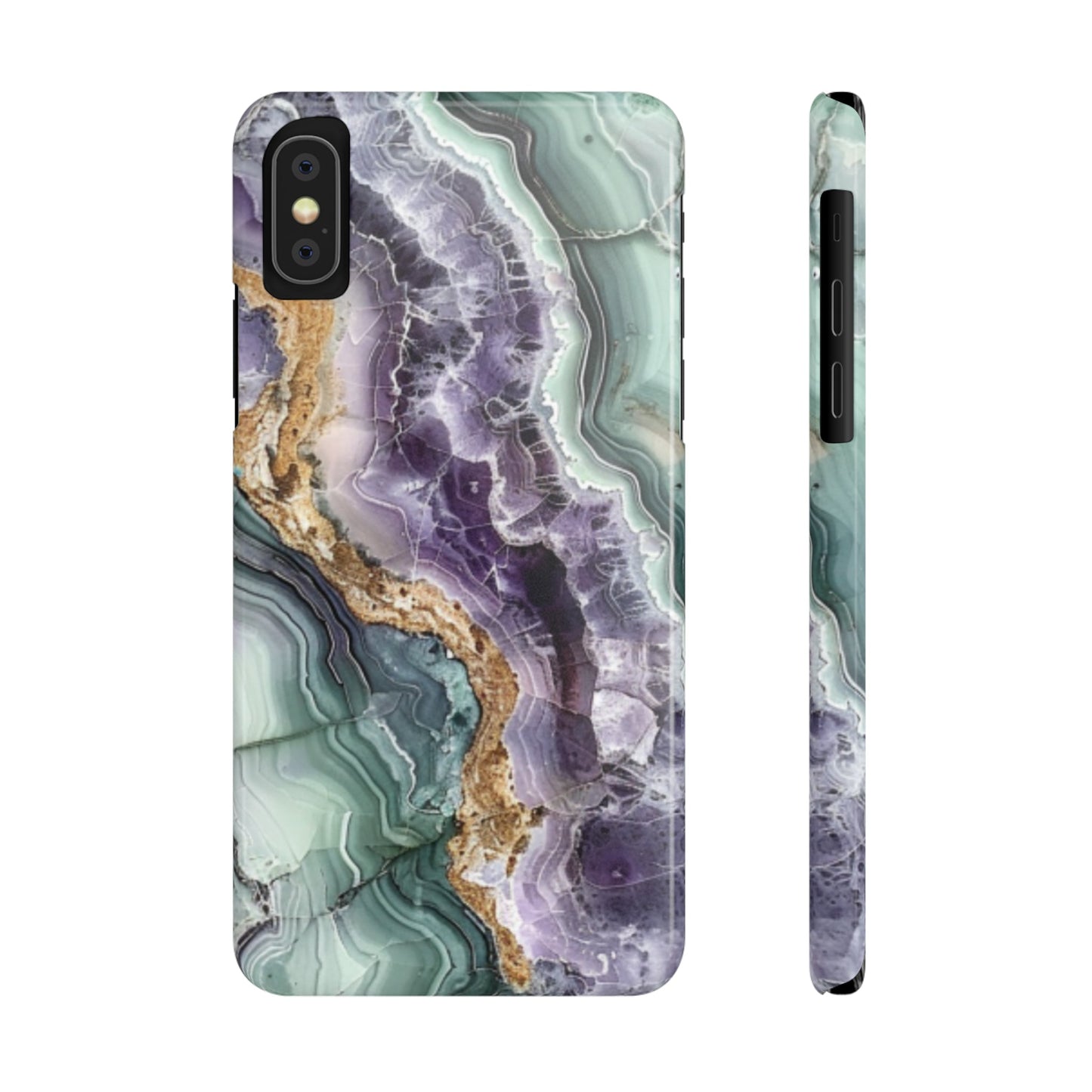 Amethyst & Jade Look Slim iPhone Case - Ruppy's Creations