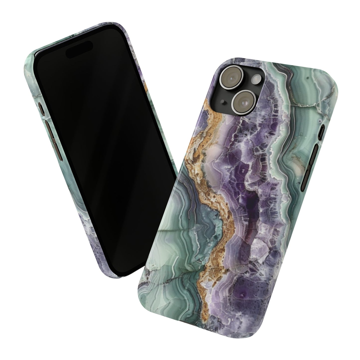 Amethyst & Jade Look Slim iPhone Case - Ruppy's Creations