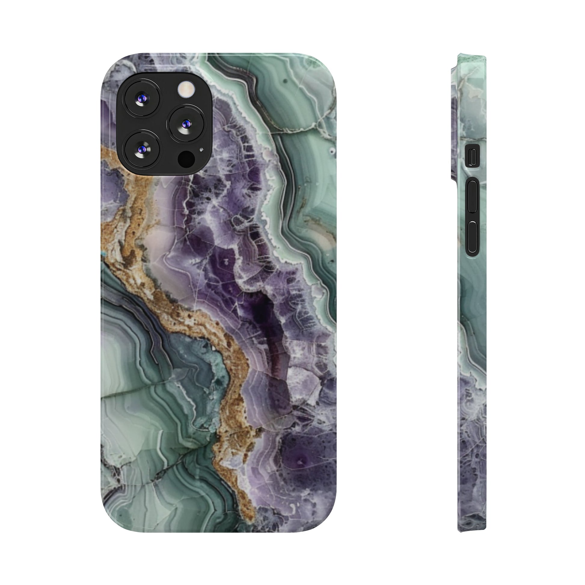 Amethyst & Jade Look Slim iPhone Case - Ruppy's Creations