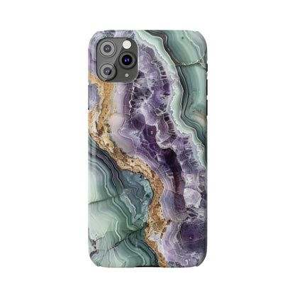 Amethyst & Jade Look Slim iPhone Case - Ruppy's Creations