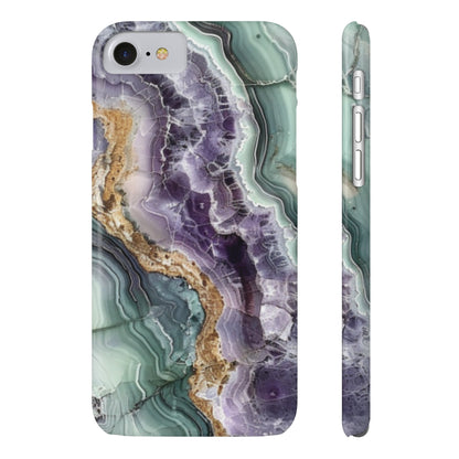 Amethyst & Jade Look Slim iPhone Case - Ruppy's Creations