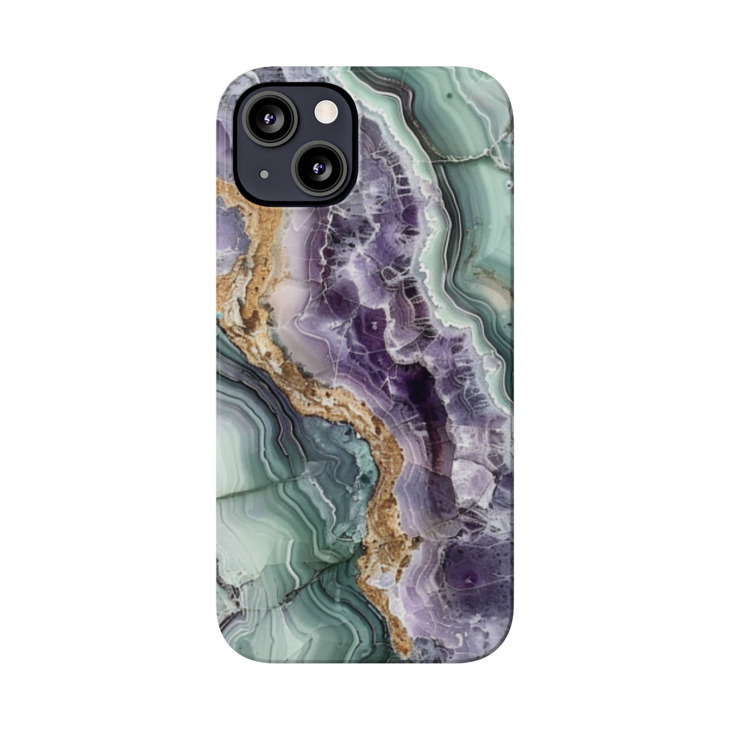 Amethyst & Jade Look Slim iPhone Case - Ruppy's Creations