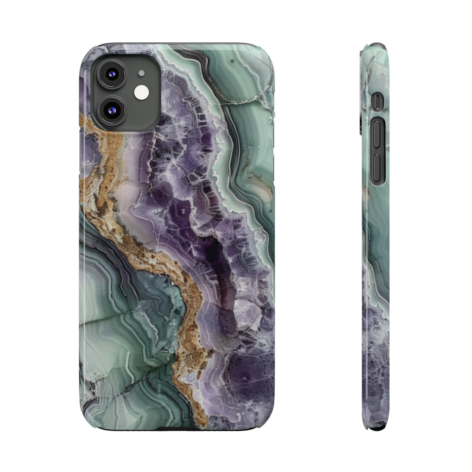 Amethyst & Jade Look Slim iPhone Case - Ruppy's Creations