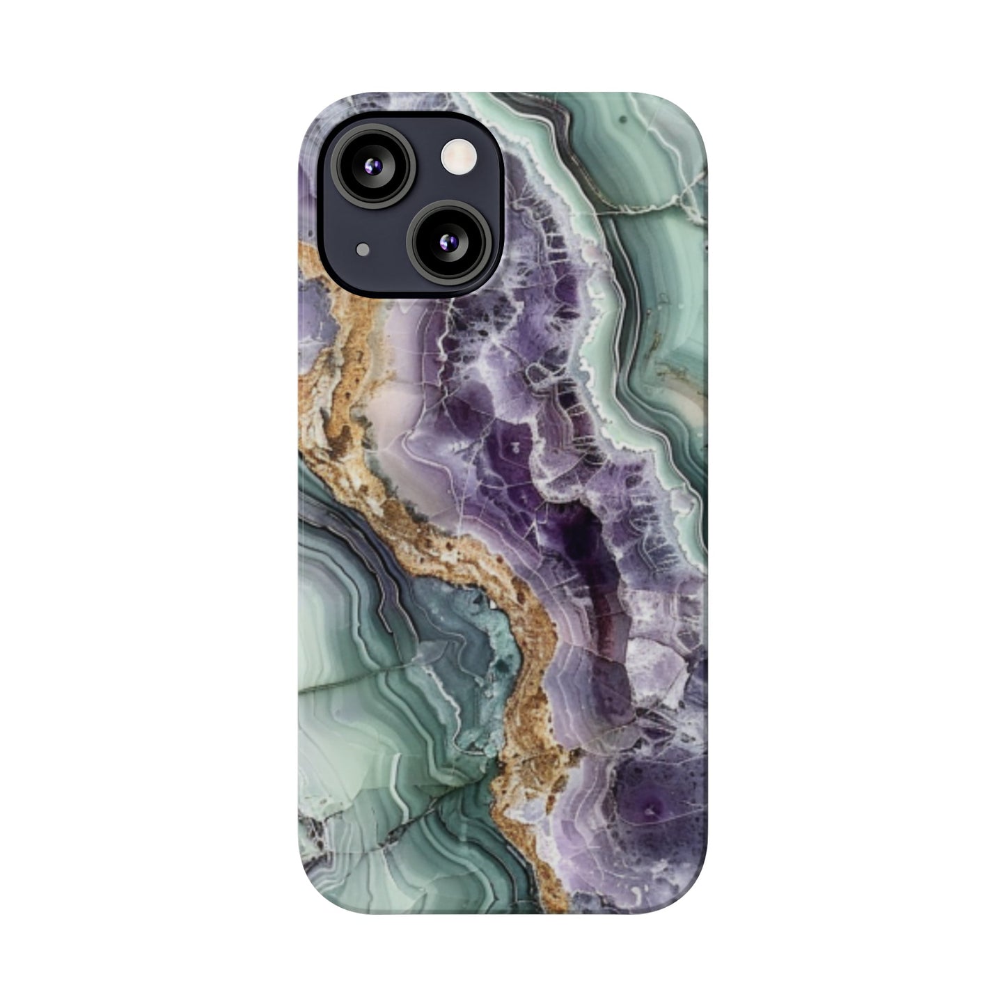 Amethyst & Jade Look Slim iPhone Case - Ruppy's Creations