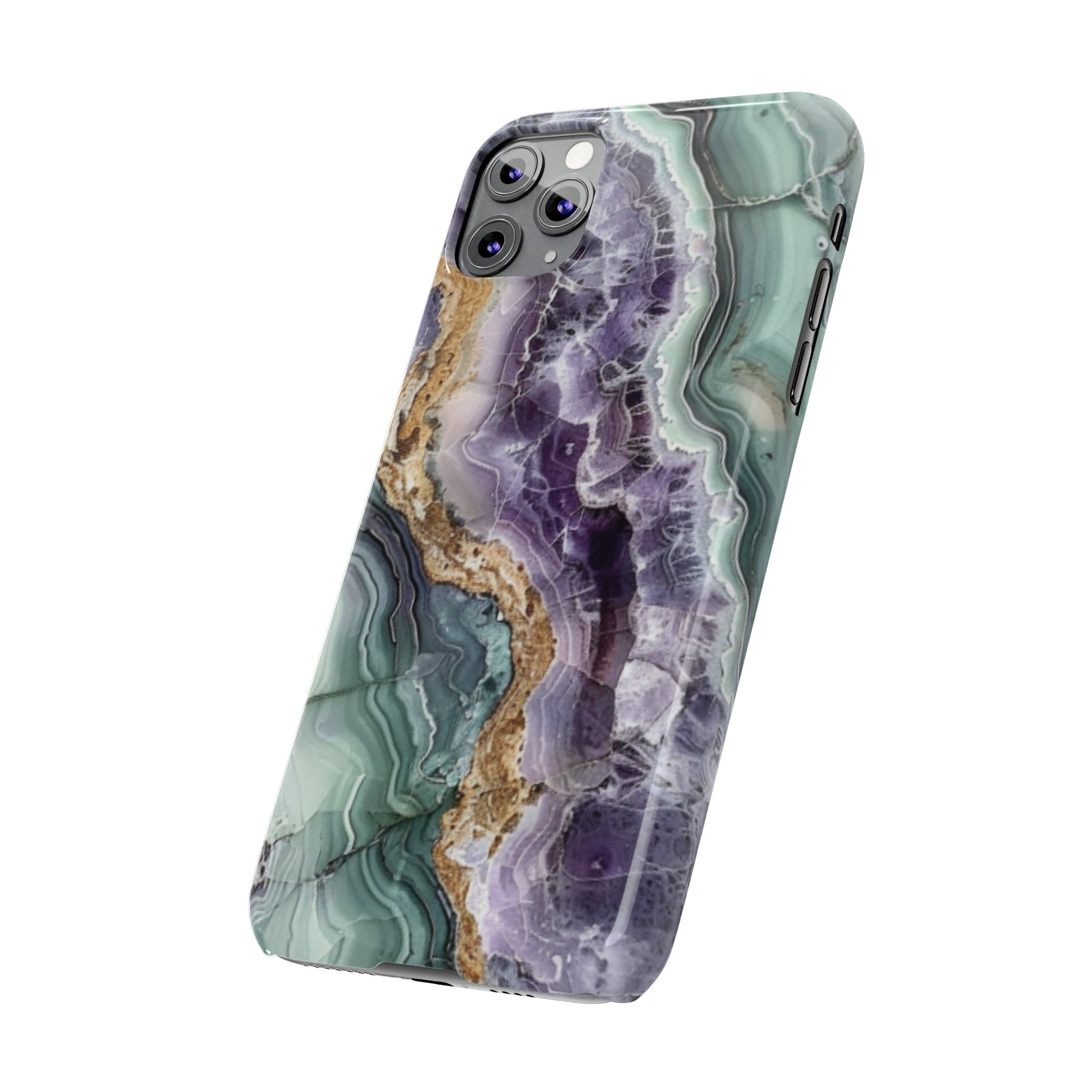 Amethyst & Jade Look Slim iPhone Case - Ruppy's Creations