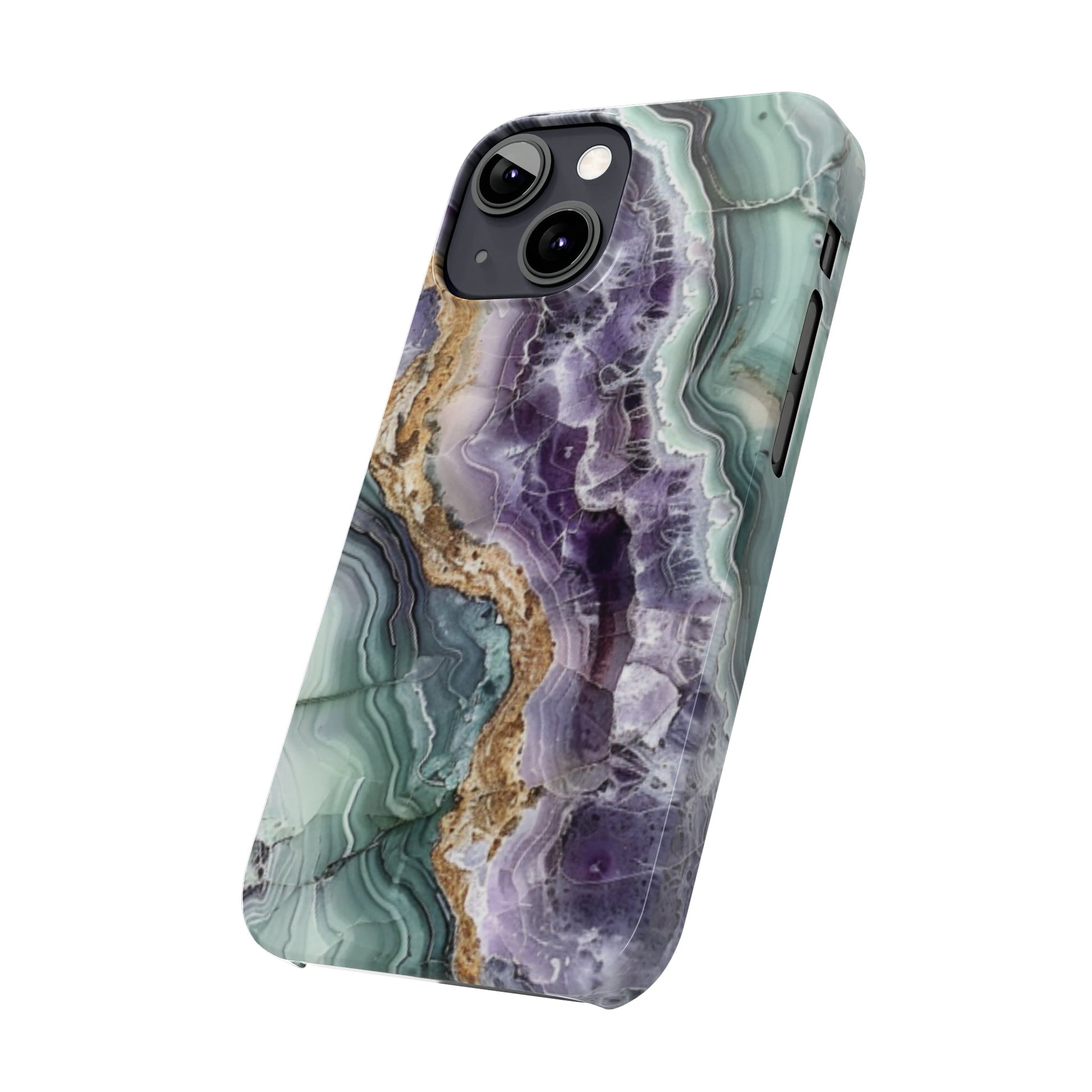 Amethyst & Jade Look Slim iPhone Case - Ruppy's Creations