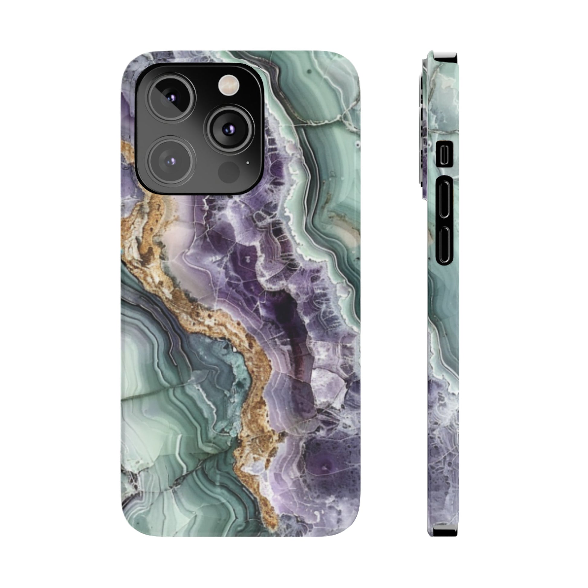 Amethyst & Jade Look Slim iPhone Case - Ruppy's Creations