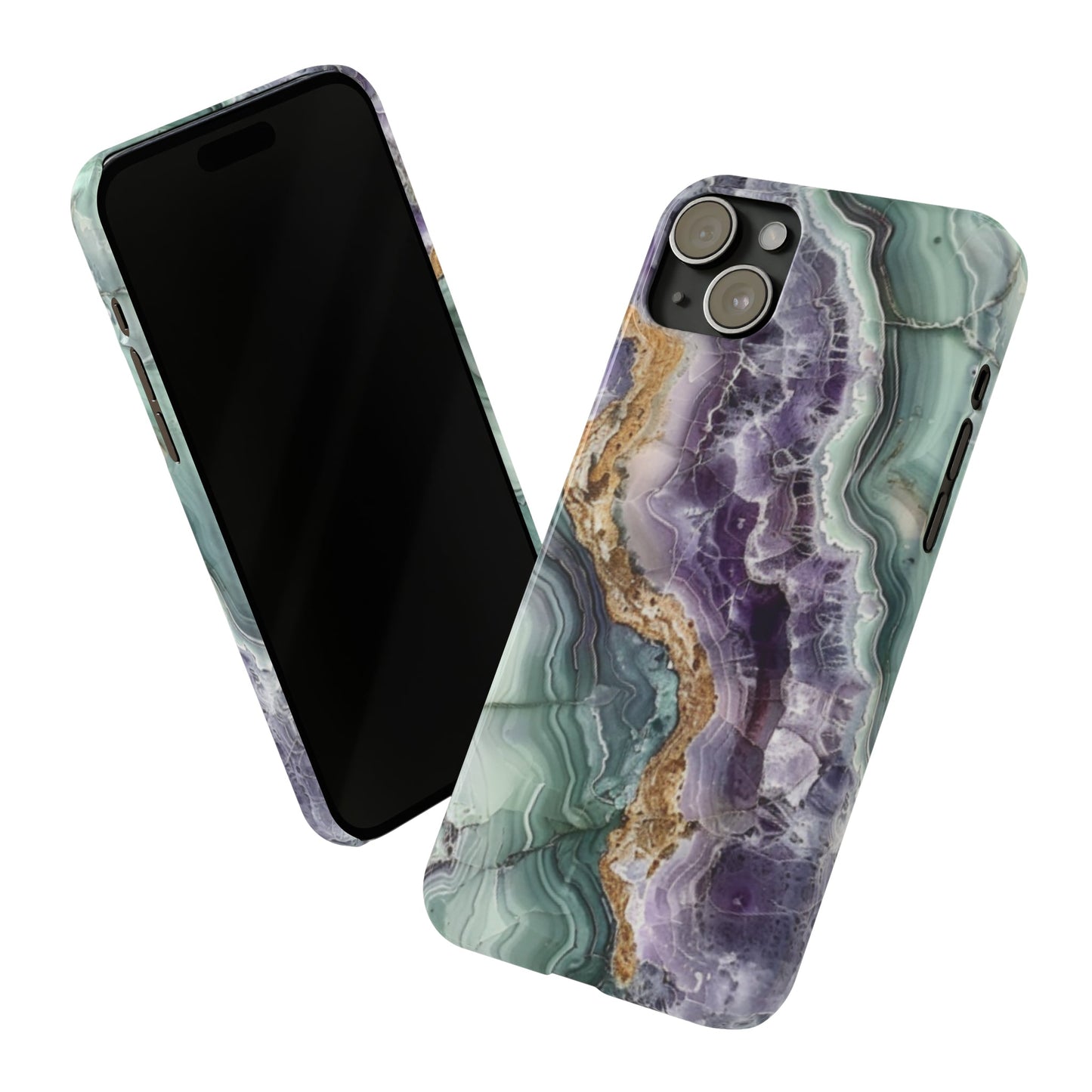 Amethyst & Jade Look Slim iPhone Case - Ruppy's Creations