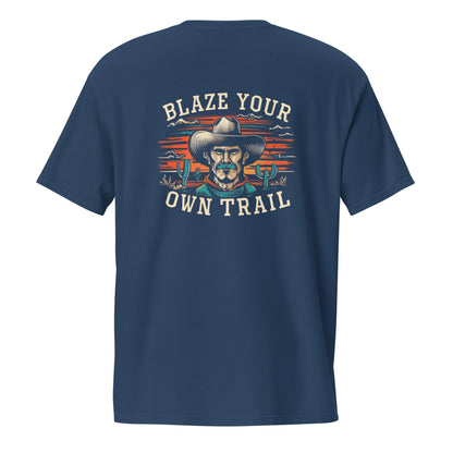 Blaze Your Own Trail Men's Back Print Pocket T-shirt - Ruppy's Creations